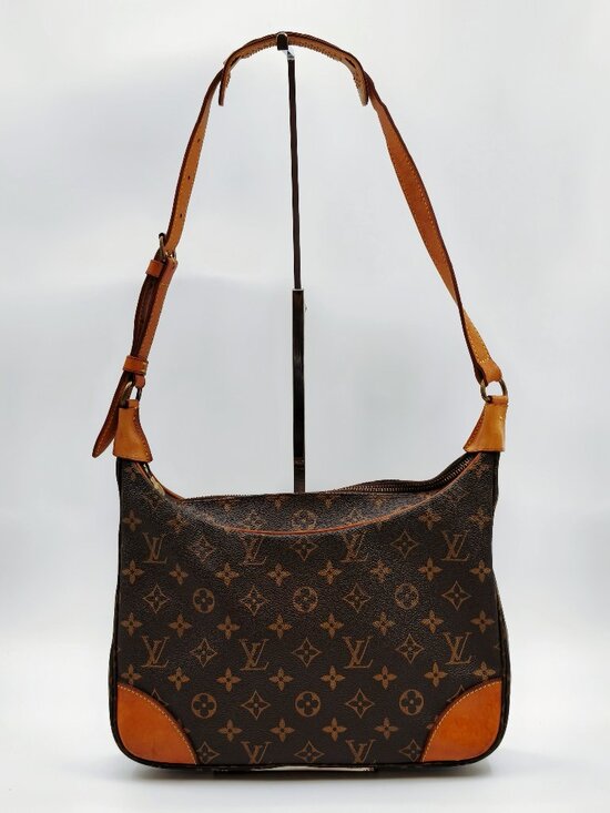 Louis Vuitton Handbags - Louis Vuitton Monogram Boulogne 30 Shoulder Bag Brown Canvas Leather